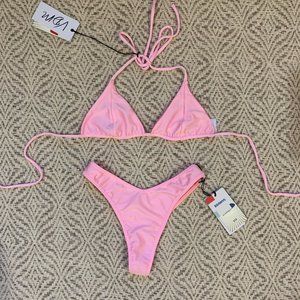 Pink VDM Bikini Set, Size Small